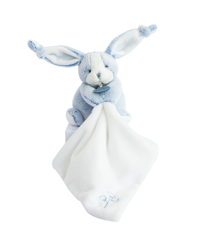  les toudoux baby comforter blue rabbit 